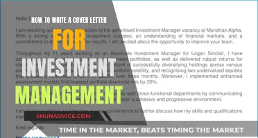 Crafting a Cover Letter for Investment Management Roles