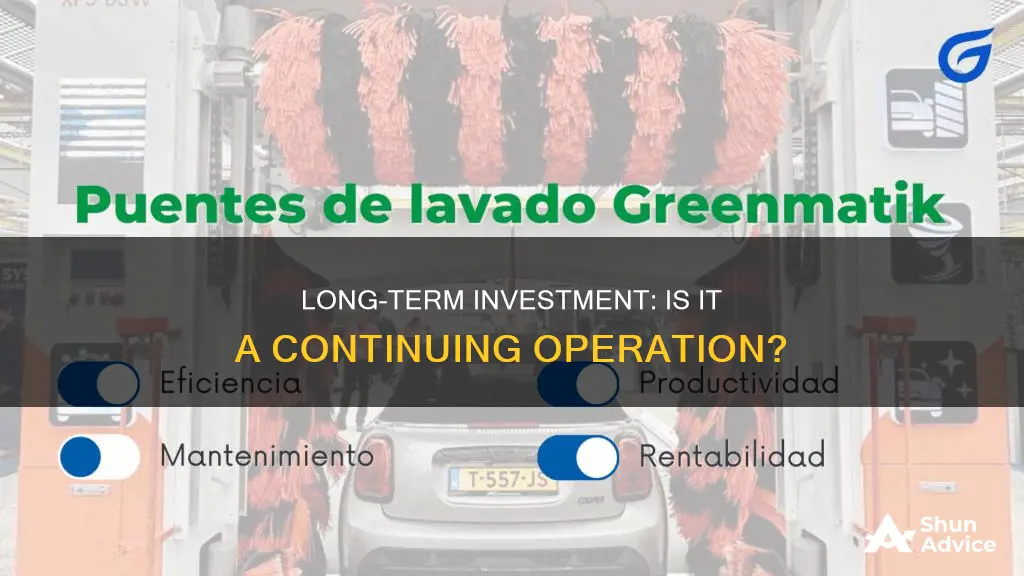 is a long term operating investment a continuing operation