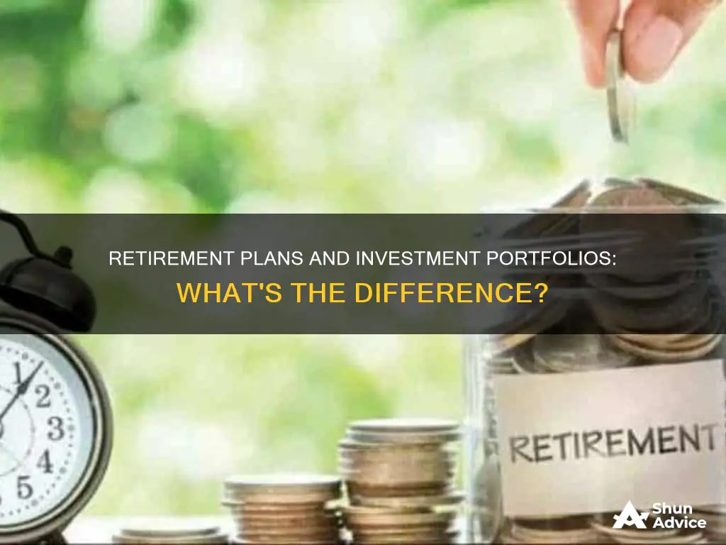 is a retirement plan the same as investment portfolio