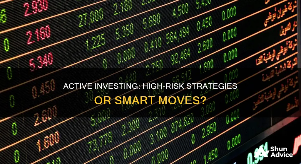 is active investing high risk