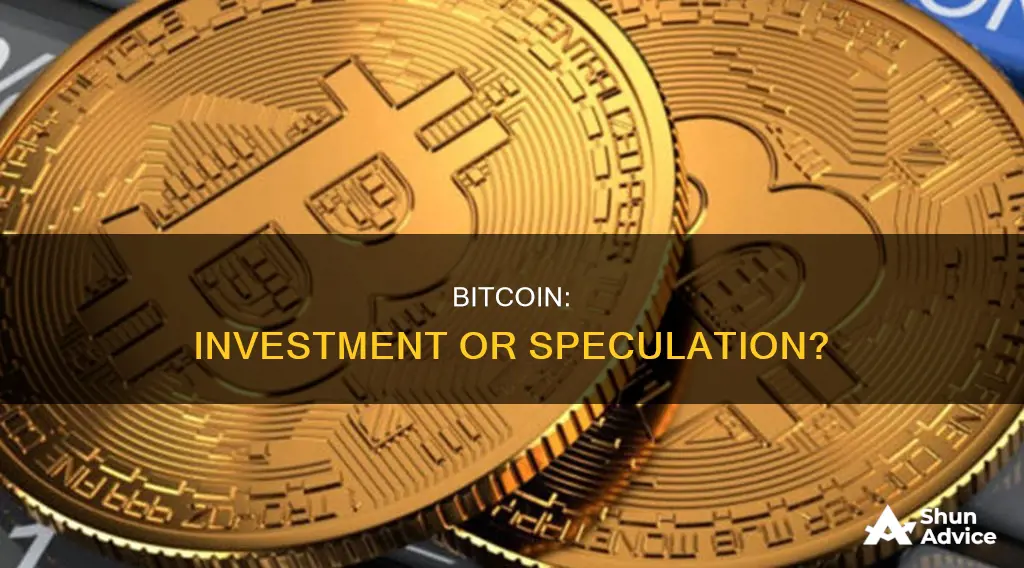 is bitcoin an investment or speculation