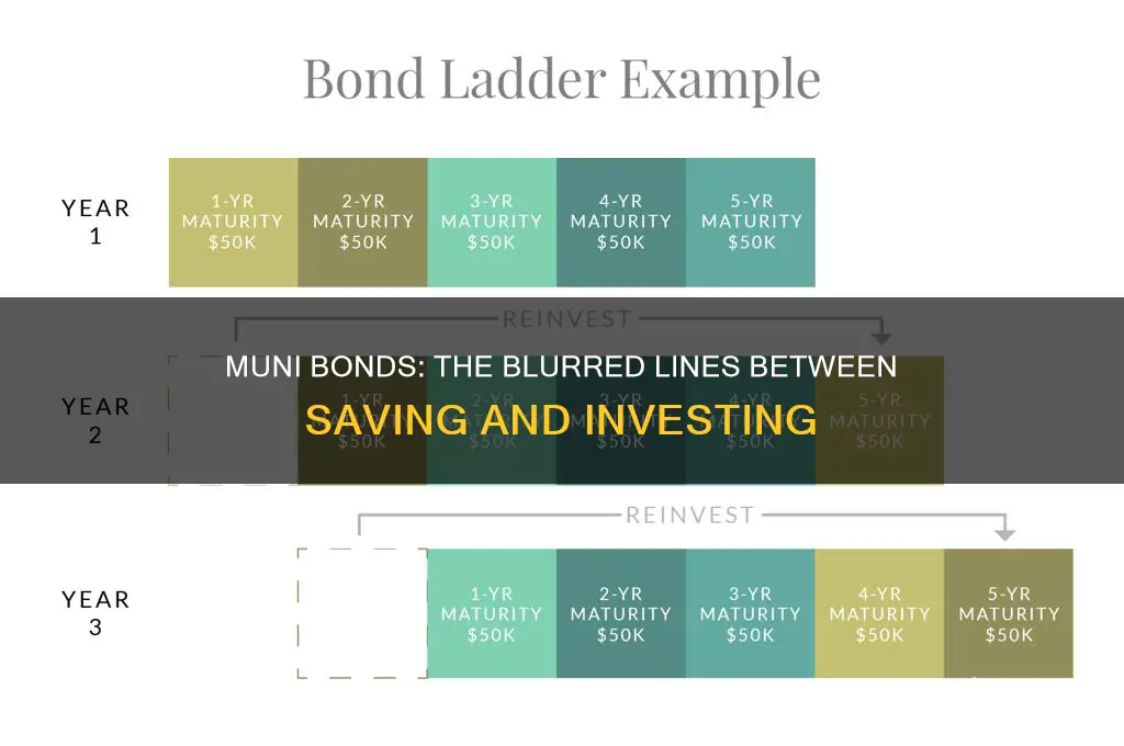 is buying muni bonnds saving or investing