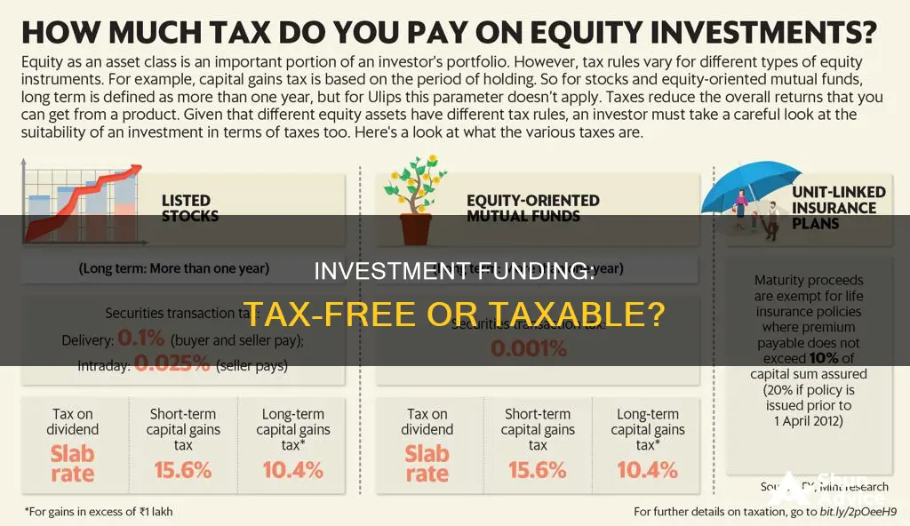 is investment funding tax free