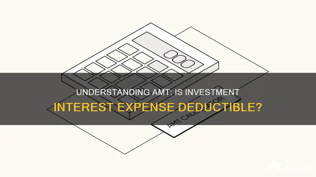 is investment interest expense subject to amt