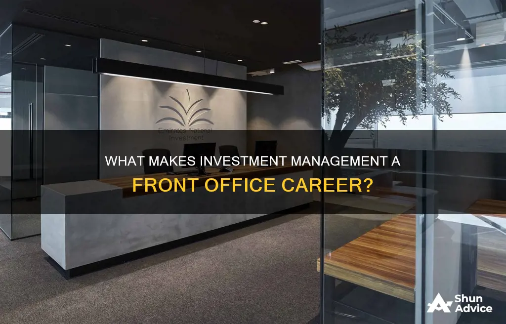 is investment management front office