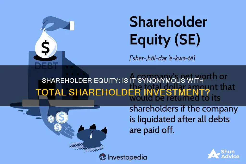 is shareholder equity the same as total shareholders investment