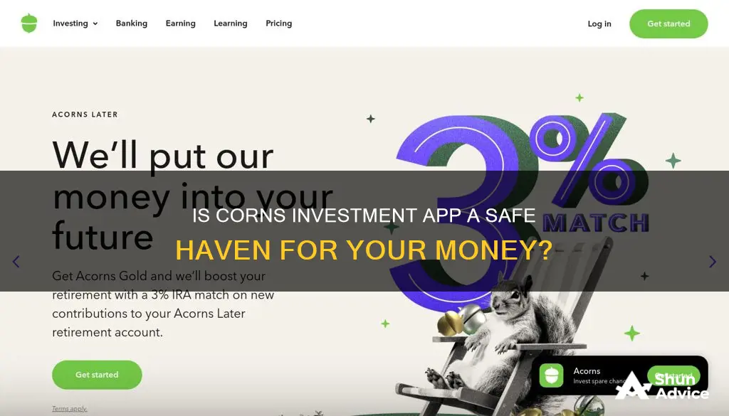 is the corns investment app safe