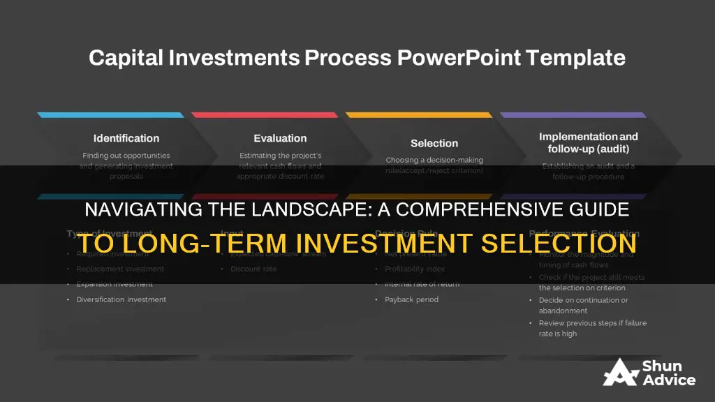 is the process of evaluating and selecting long term investments