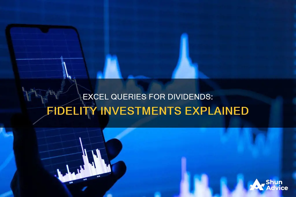 is there an excel query for dividends for fidelity investments