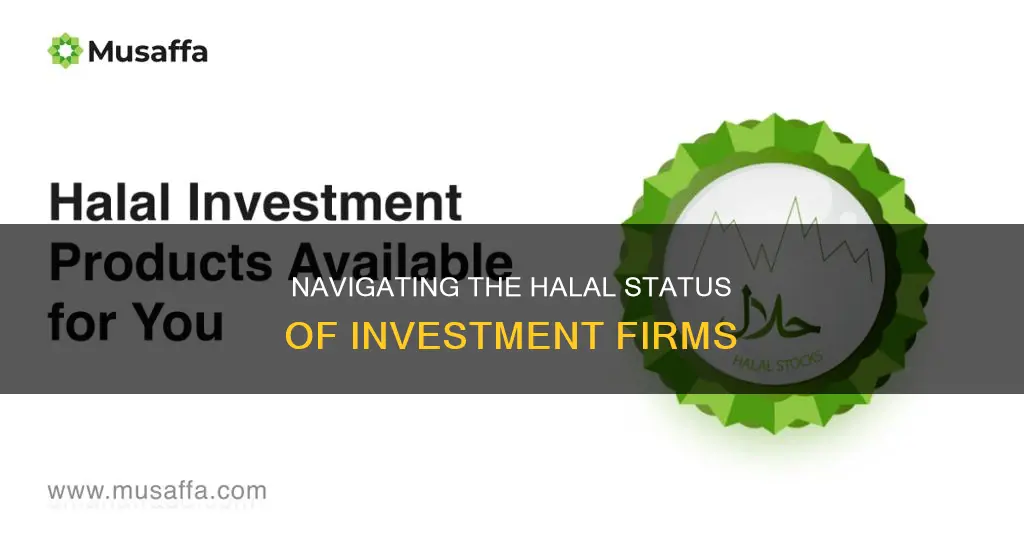 is working for an investing firm halal