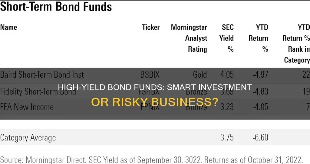 should I invest in a high yield bond fund