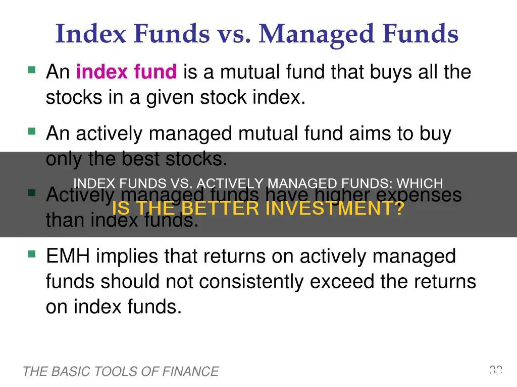 should I invest in index funds vs actively managed funds