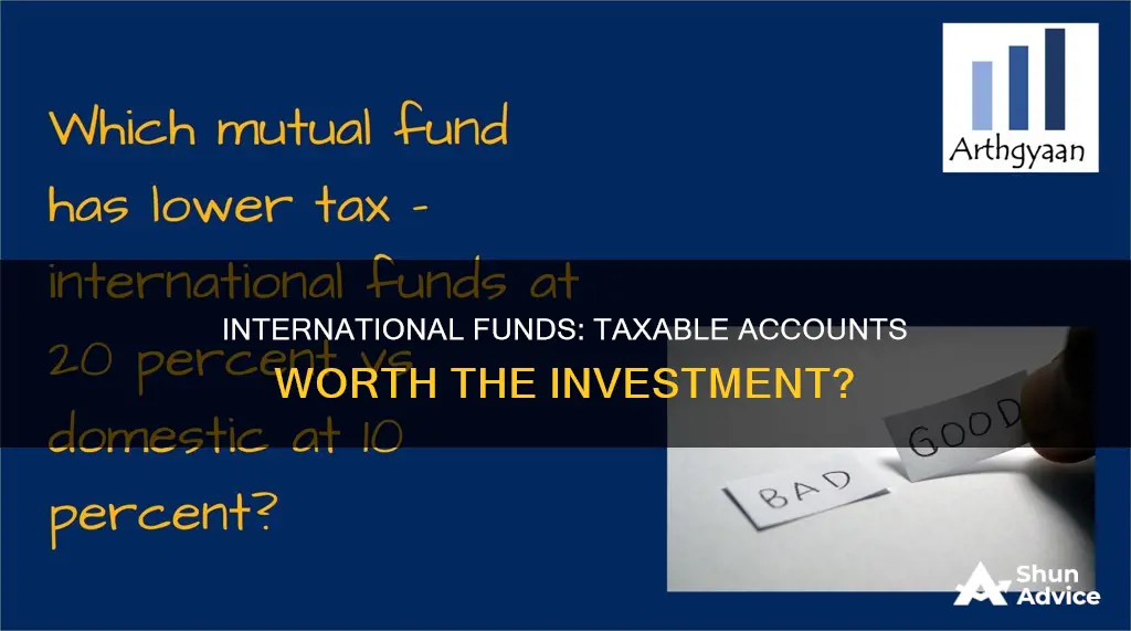 should I invest in international fund in taxable account