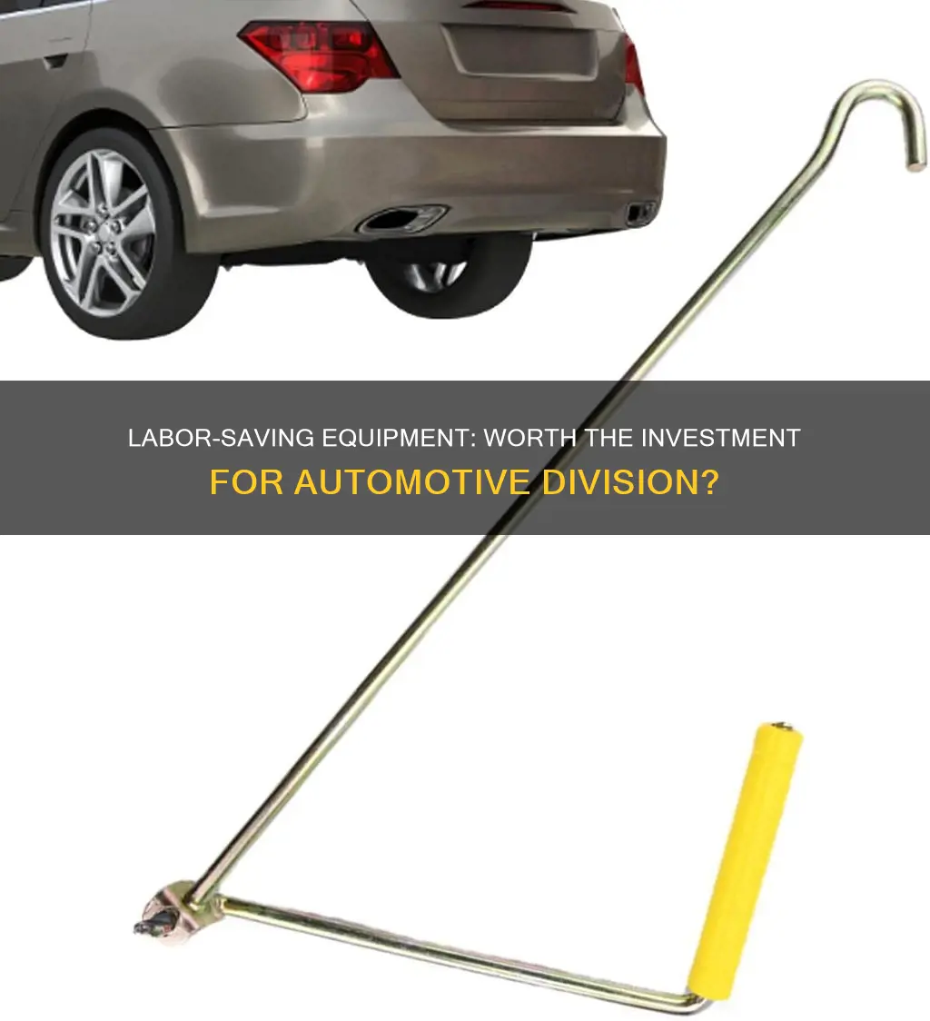 should the automotive division invest in the labor saving equipment