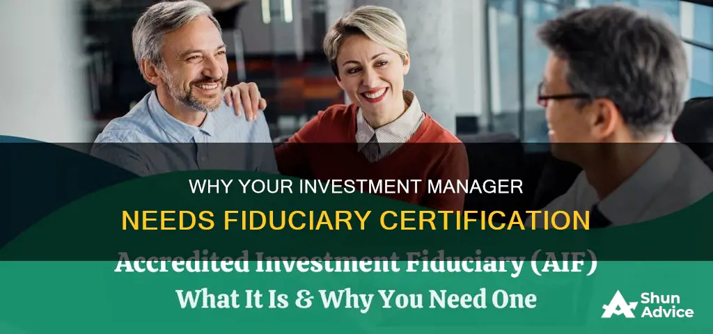 should your investment manager be a certified fudiciary