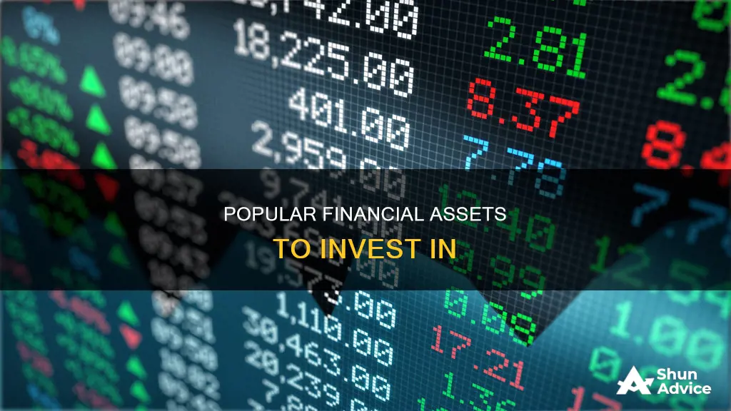 what are nine popular financial assets that people invest