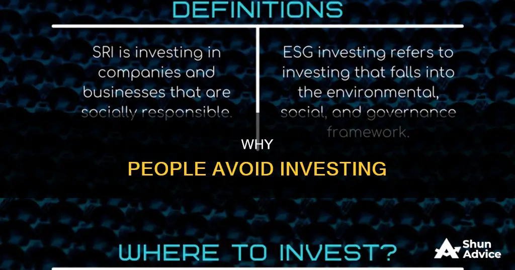 what are reasons for people to not sri investing