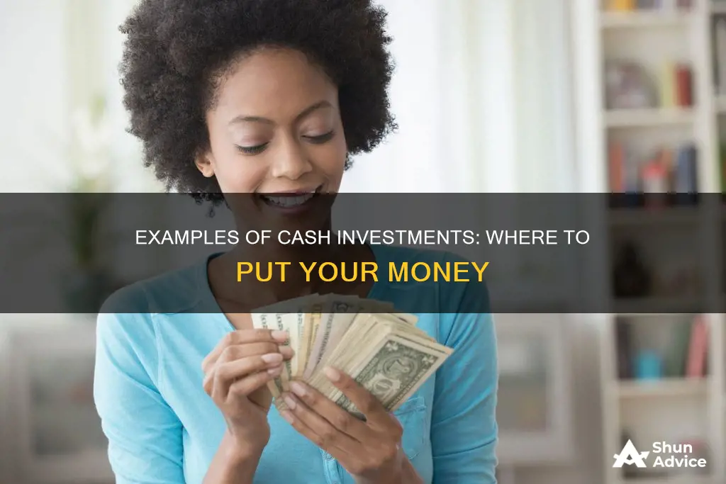 what are some examples of cash investments