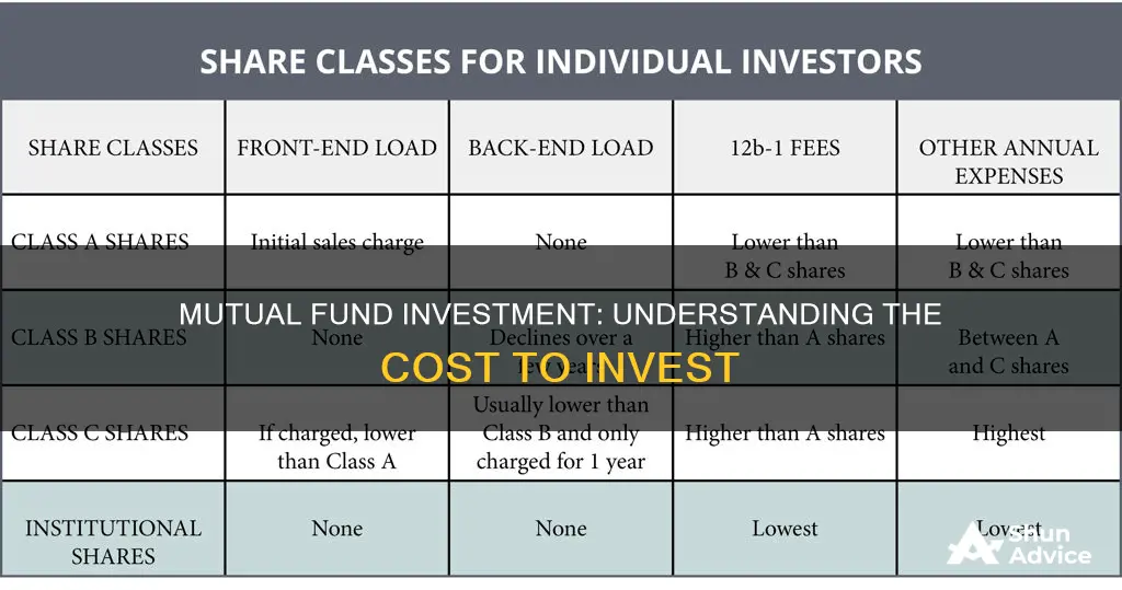 what are the costs to invest in mutual funds