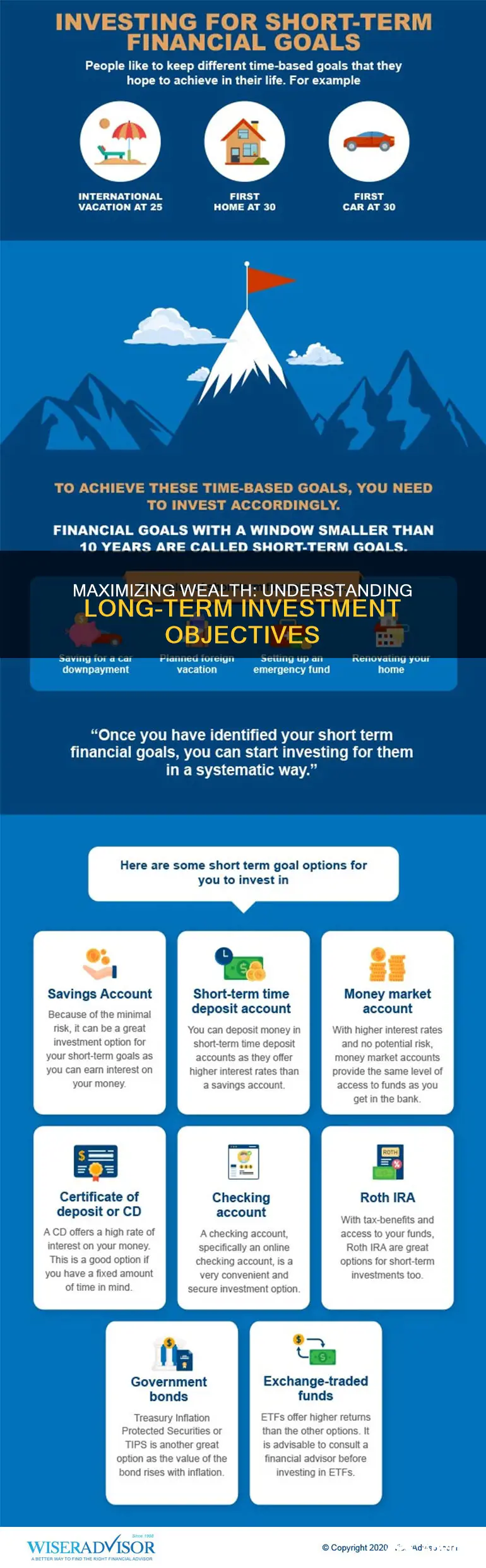 what are the objectives of long term investment