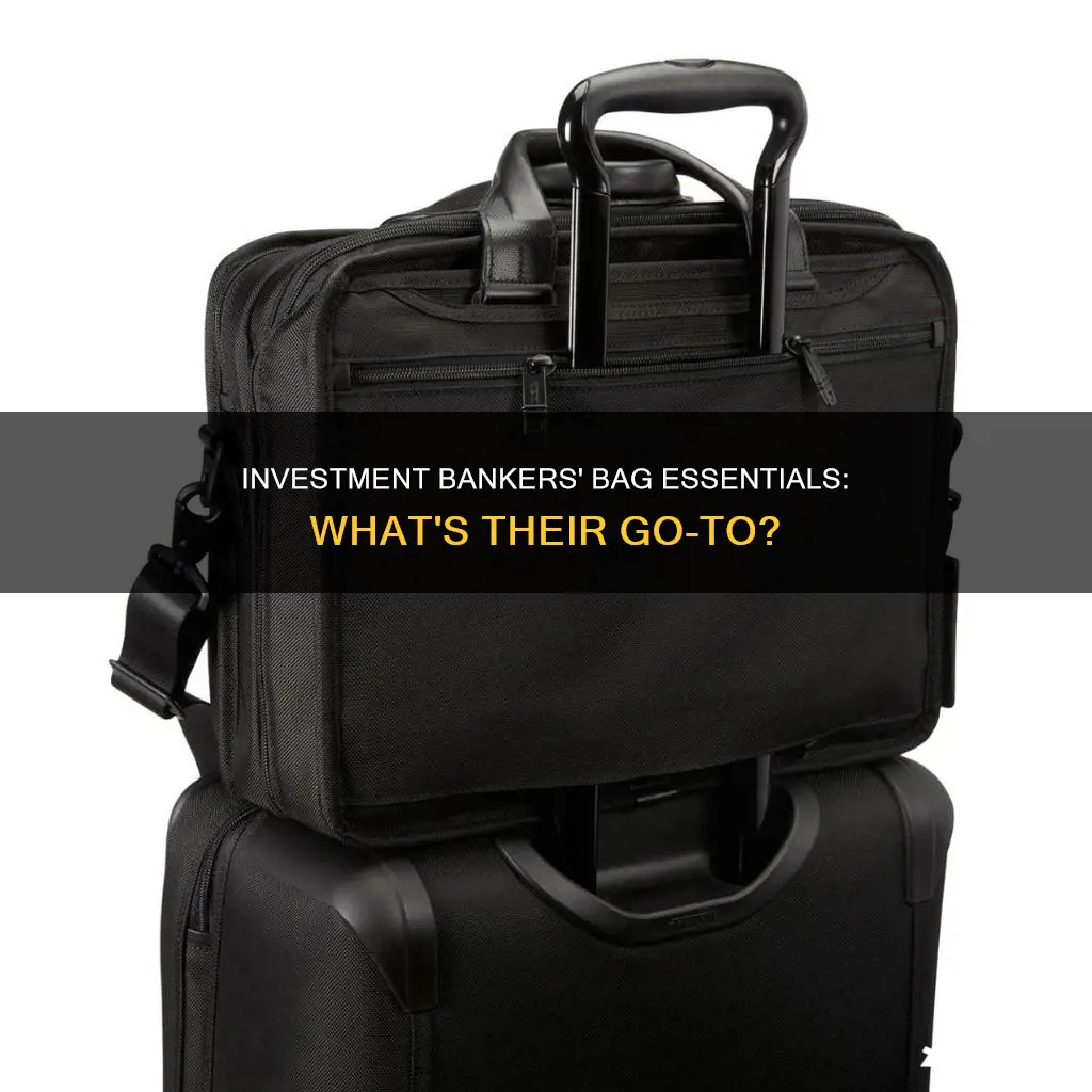 what bags do investment bankers use