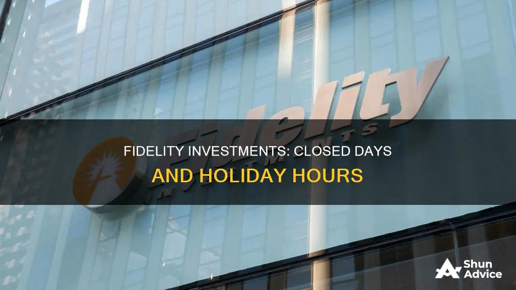 what days is fidelity investments closed