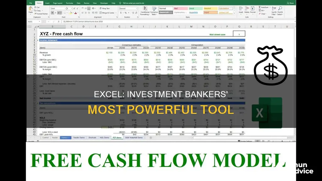 what do investment bankers use excel for