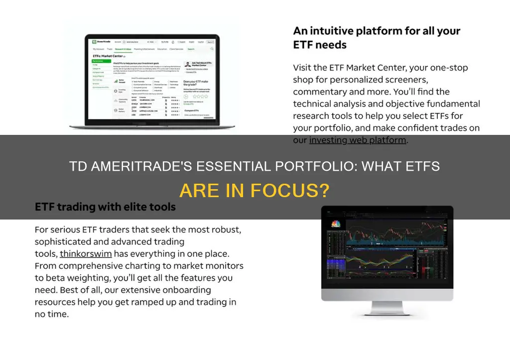 what etf does td ameritrade essential portfolio invest in