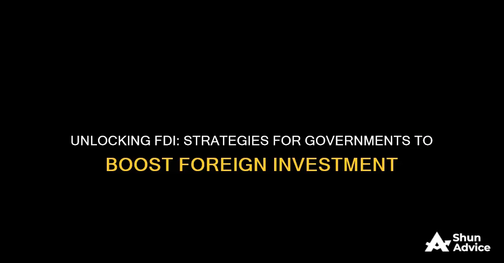 what government should do to attract foreign direct investment