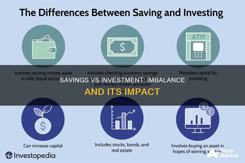 what happens when aggregate savings is greater than aggregate investment