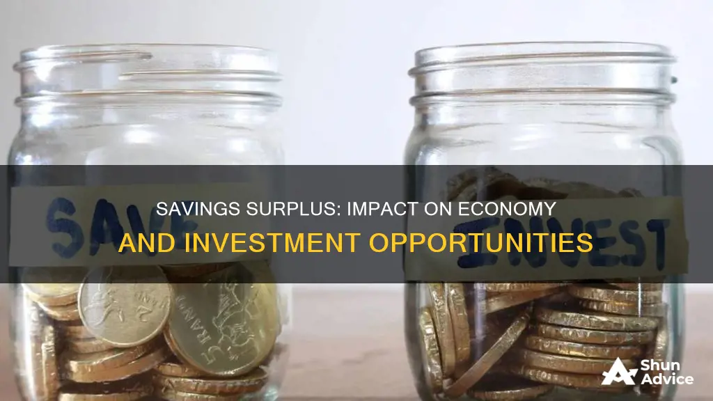 what happens when savings exceeds investment