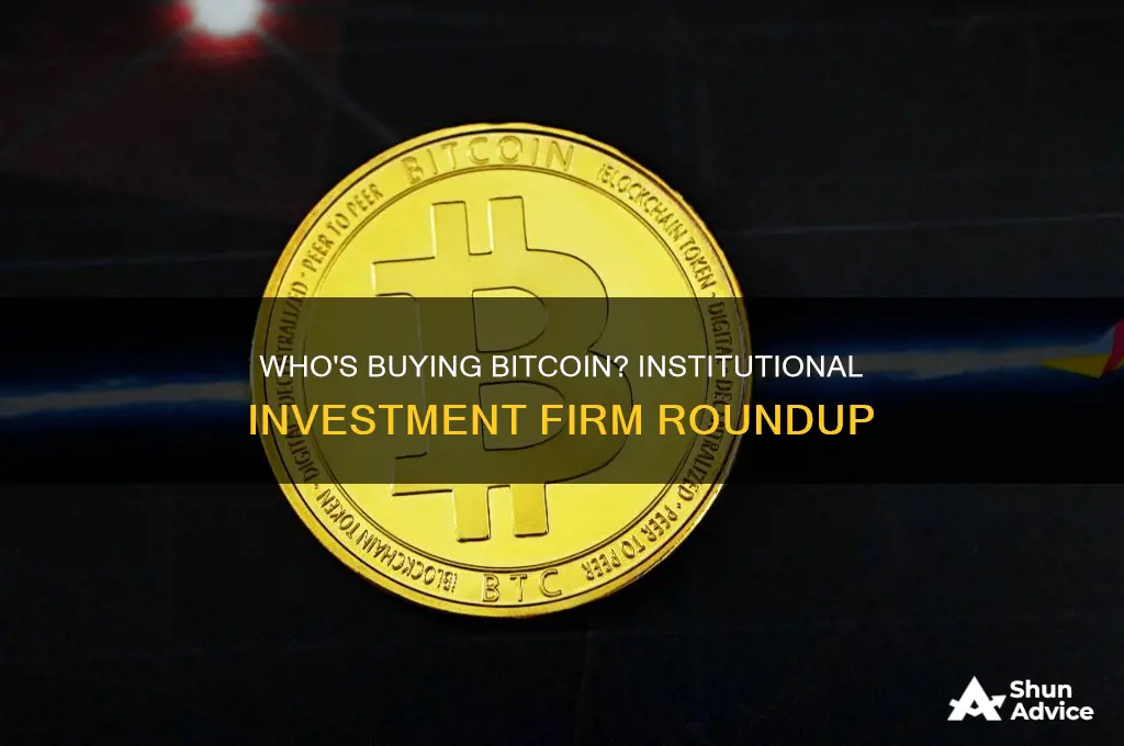 what institutional investment firms have bought bitcoin