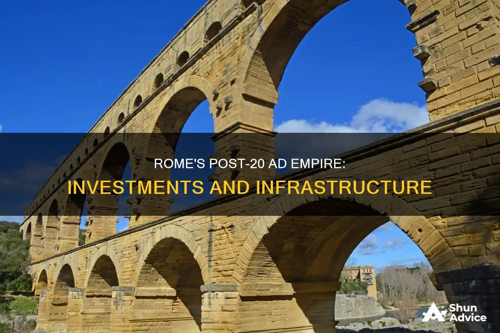 what investments did rome make to its empire after 20ad