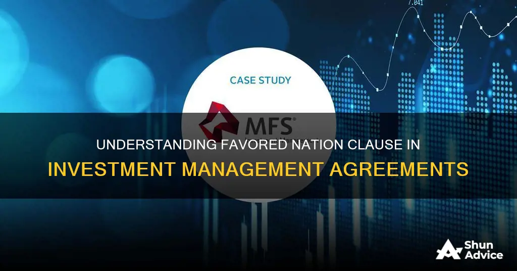 what is a most favored nation clause investment management agreement