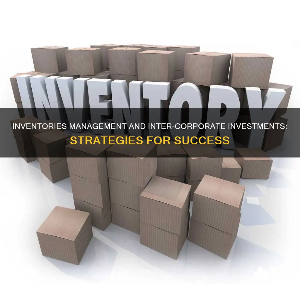 what is inventories management and inter-corporate investments