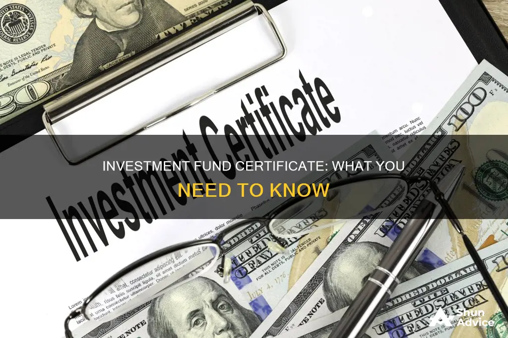 what is investment fund certificate