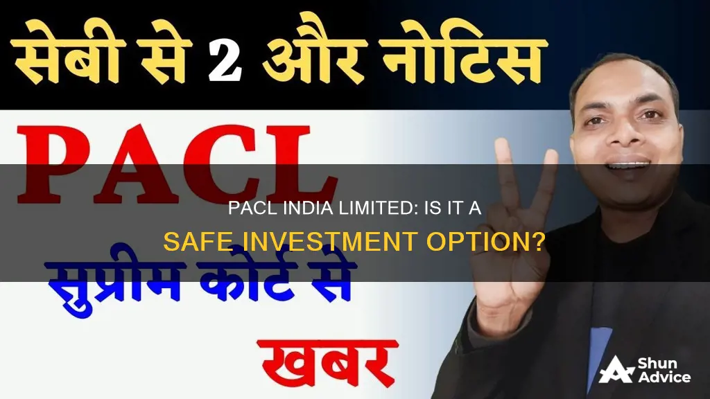 what is pacl india limited investment