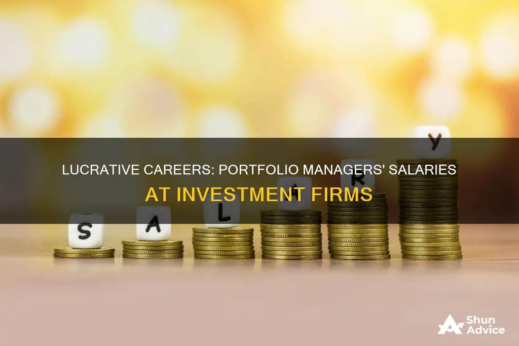 what is salary of portfolio managers at large investment firms