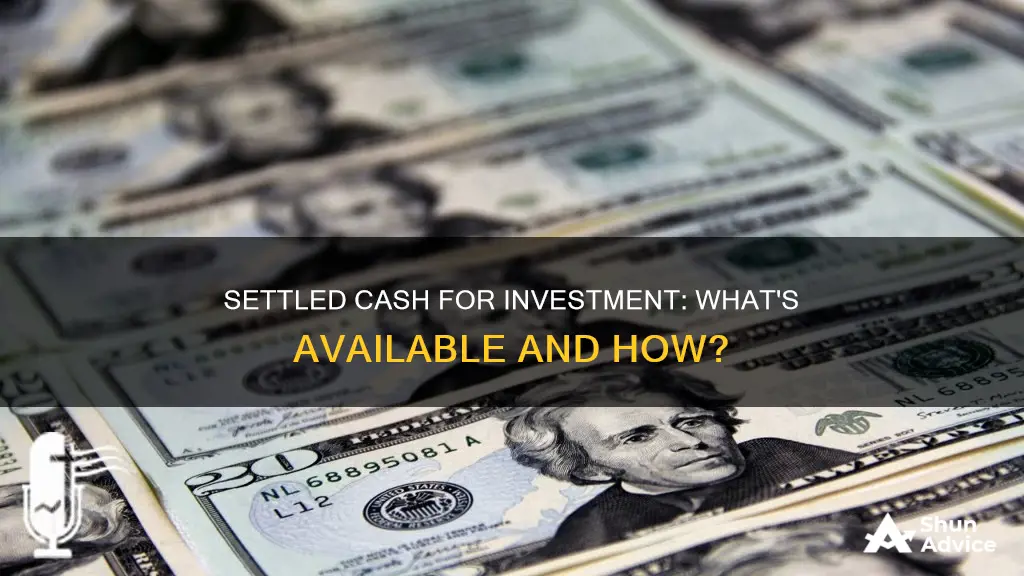 what is settled cash available for investment