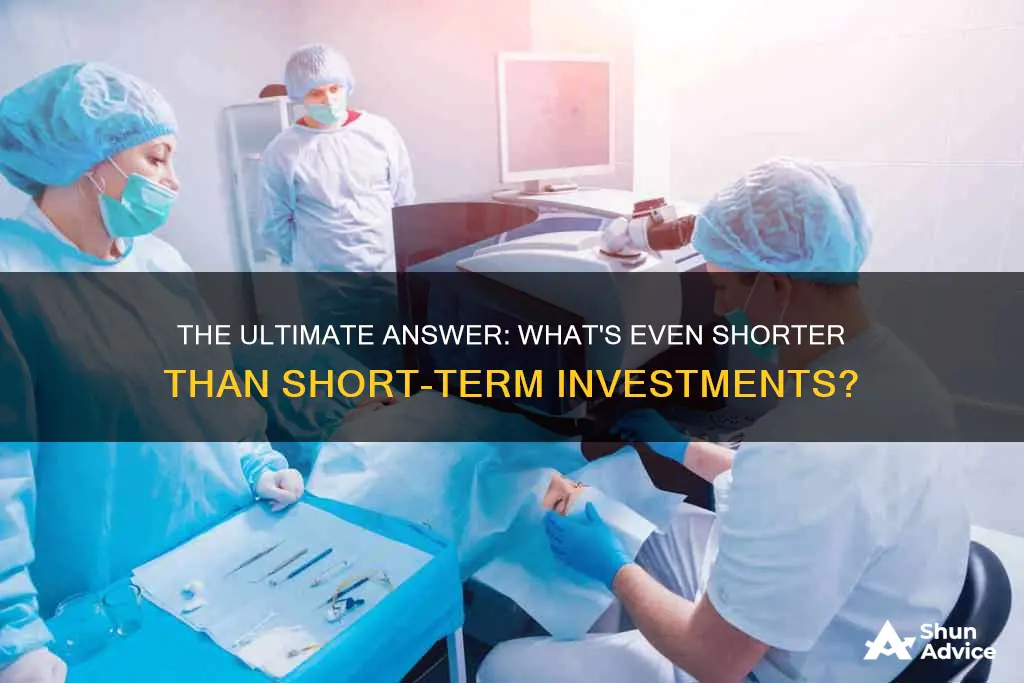 what is shorter than a short-term investment