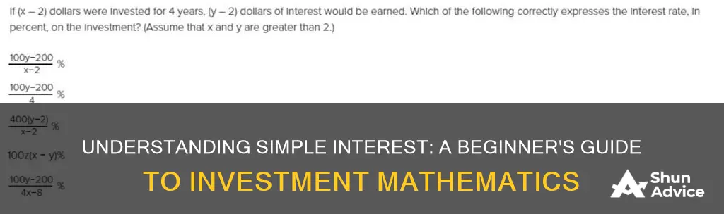 what is simple interest in mathematics of investment