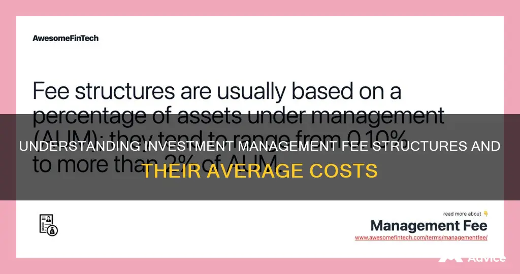 what is the average investment management fee