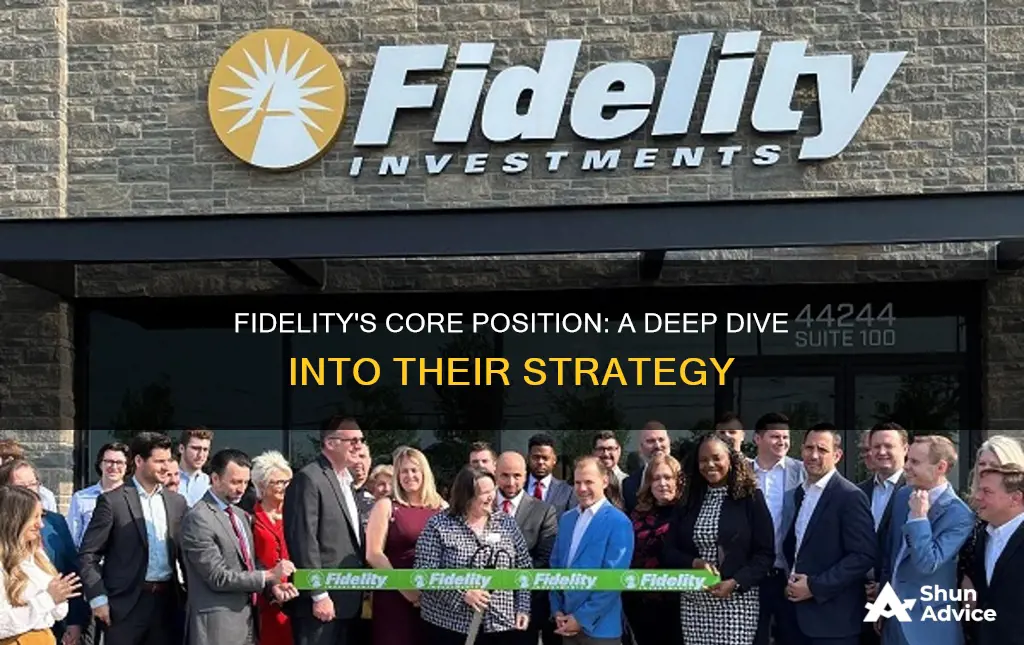 what is the core position in fidelity invested in