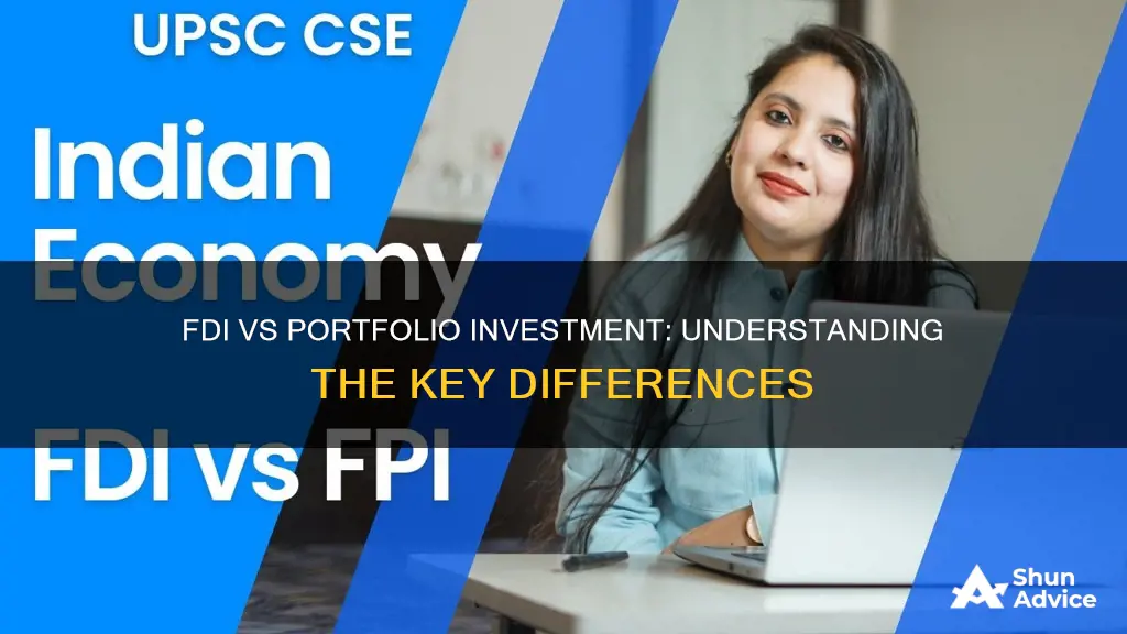 what is the difference between fdi and portfolio investment