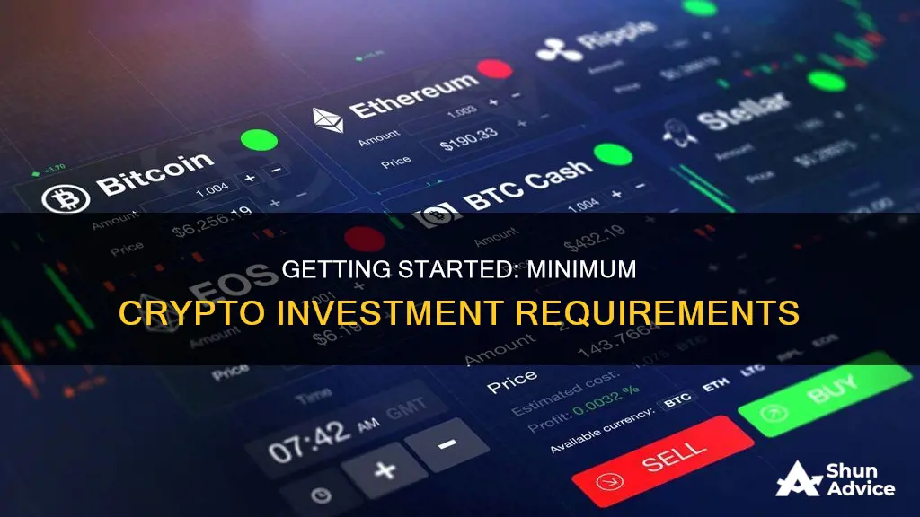 what is the minimum amount to invest in cryptocurrency