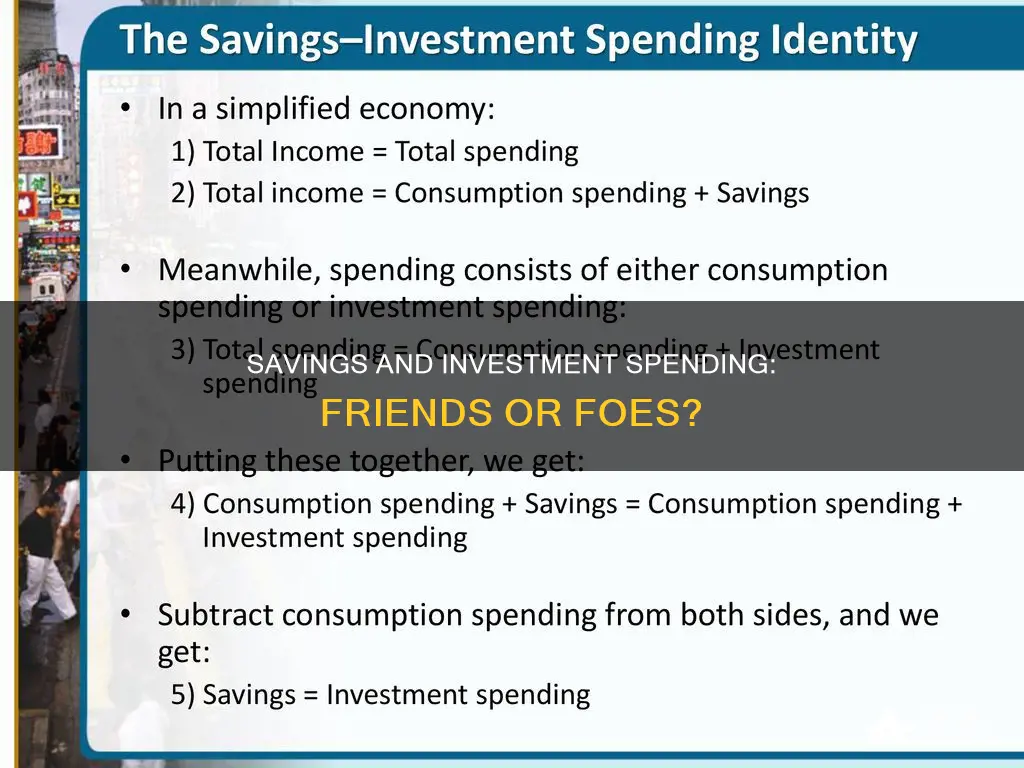 what is the relationship between savings and investment spending