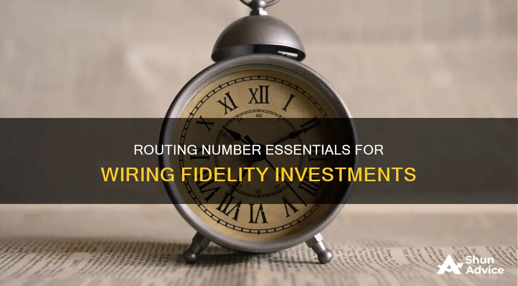 what is the routing number for wiring fidelity investments