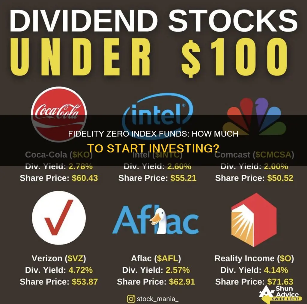 what is the starting investment for fidelity zero index funds