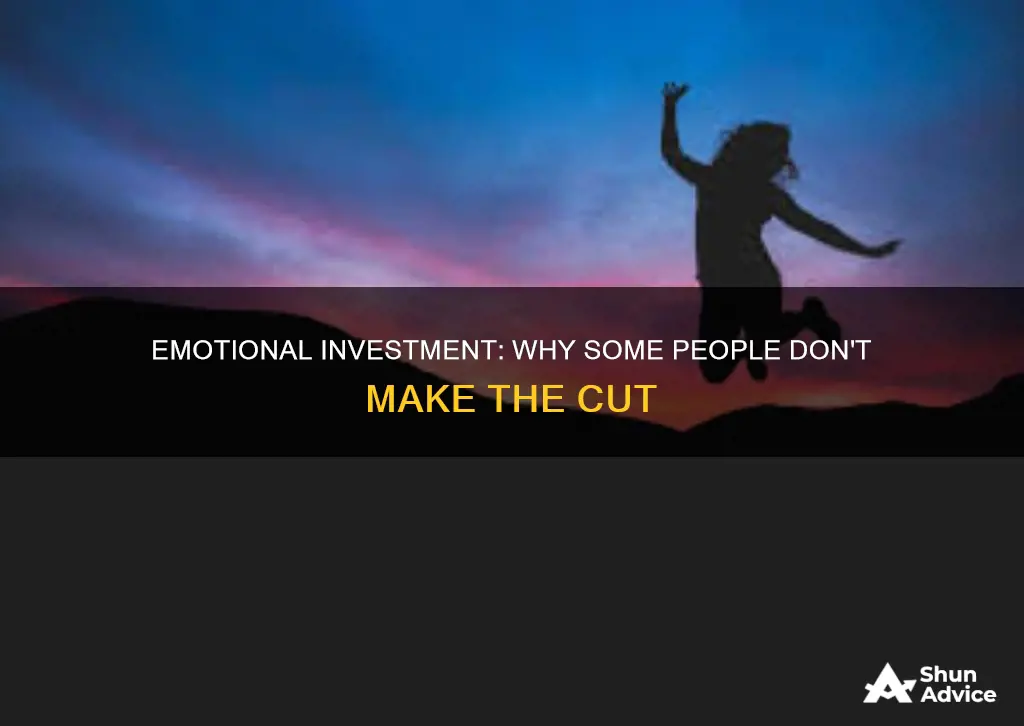 what makes you not emotionally invested in a person