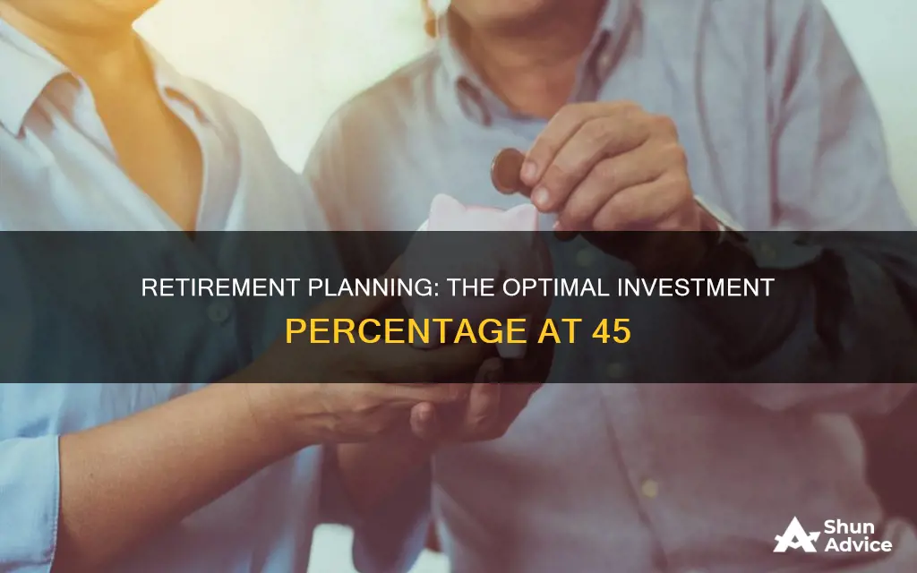 what percent should I invest in retirement at 45